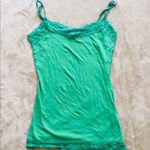 CLOSET Lacy Green Tank Top